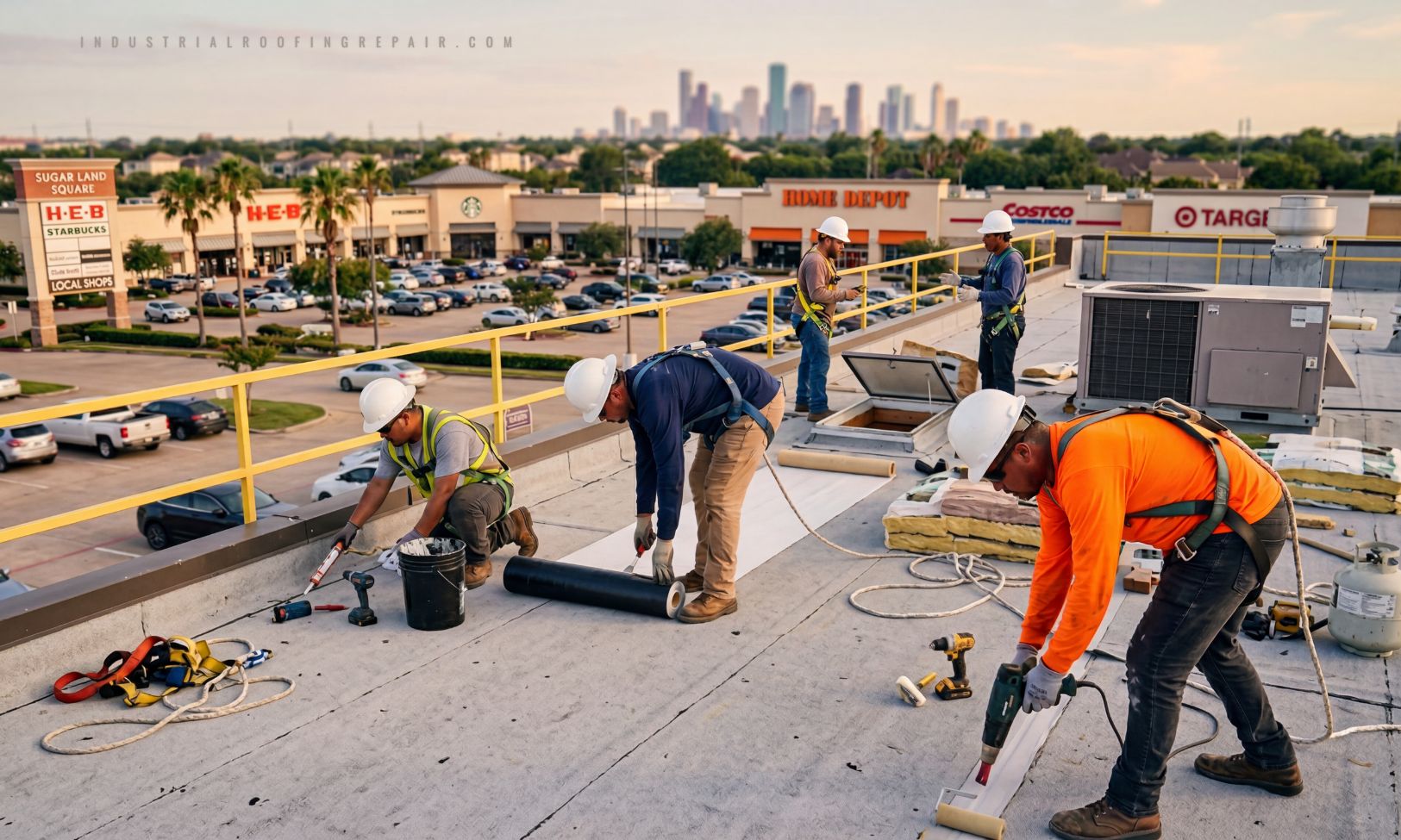 Commercial roof repair in Houston, TX