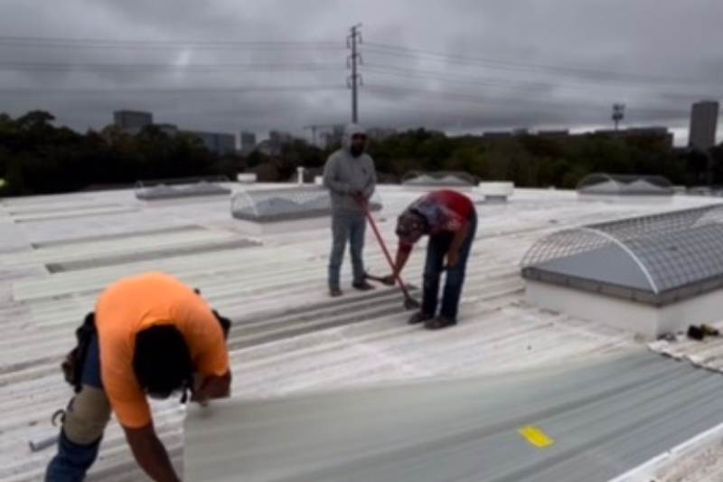 24 Commercial roofing repair project in Richmond, TX