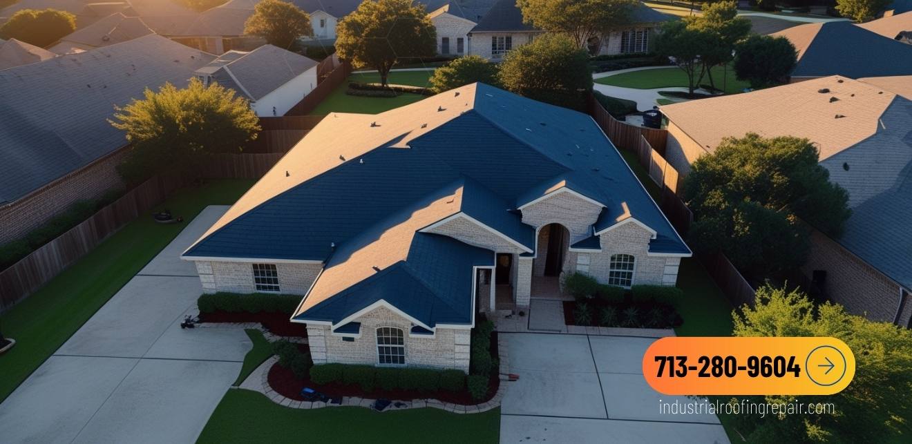 SPF Roof Repair in Houston Houston home showing SPF Roof